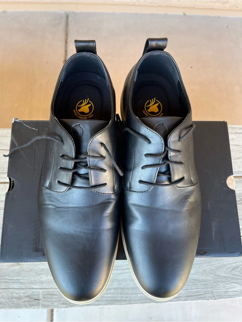 Deer Stag Lisbon Black Oxfords Size 15 M Good Condition w/ Box